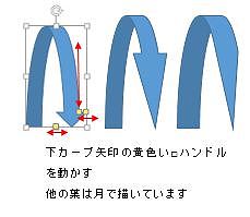 矢印 葉